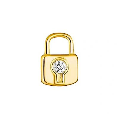 Imagen de THOMAS SABO Pendientes Individuales con Cierre de Plata Chapada en Oro H2219 414 14, Amarillo