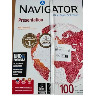 Imagen de NAVIGATOR Presentation Papel multifunción, 5 paquetes de 2500 hojas (A4, 100 g/m2), color blanco