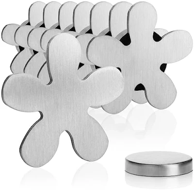 Imagen de com four® 8X Pesas para manteles de Acero Inoxidable Clip magnético Aprox. 45 Gramos