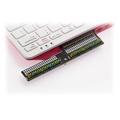 Imagen de Raspberry Pi 400 GPIO Adaptador de expansión con cabezal codificado por colores, fácil conectar a tu pi400