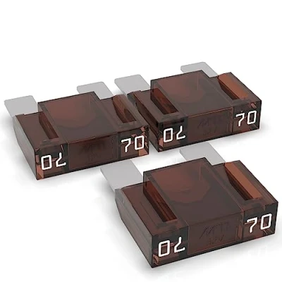 Imagen de AUPROTEC Maxi Fusibles 20A 80A Fusible de Cuchilla selección: 70A Ampere marrón, 3 Piezas