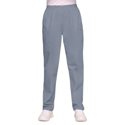 Imagen de Cherokee Casaca Uniforme para mujer, cuello en V, línea original, talla XXS, azul marino, 18000, gris, S