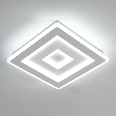 Imagen de Comely LED Lámpara de Techo Cuadrado Moderna, 36W 28cm Plafón Techo, Blanco Luz para Dormitorio Sala Estar Pasillo Cocina Comedor, Blanca Fría 6500K