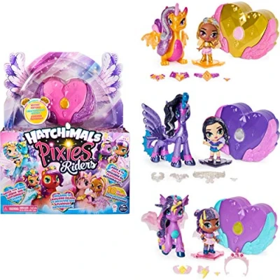 Imagen de Hatchimals Pixies Riders, juego Hatchimal con función misteriosa (los estilos varían)