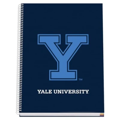 Imagen de DOHE Cuaderno A4 Cuadriculado Encuadernación Espiral, 100 Hojas de 90 g/m², Cuadrícula 5 mm, Tapa Dura, Yale University Navy, Material Escolar Azul
