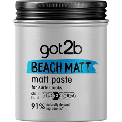 Imagen de Got2b Cera fijadora Beach Matt, Con efecto mate, Fijación media, No es pegajoso, 100 ml