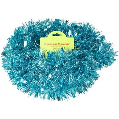 Imagen de Christmas Concepts 2 Meter Chunky/Fine Tinsel Decoración navideña (Ice Blue)