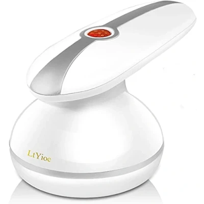 Imagen de Quitapelusas LtYioe Eléctrico, Maquina Ropa portátil de USB, Batería Recargable 60 Minutos y Bloqueo Seguridad, 2 Cuchillas Cepillo Limpieza(Plata)