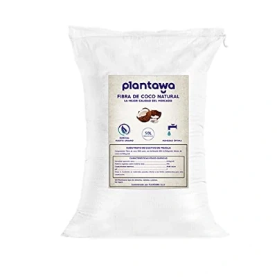 Imagen de PLANTAWA Fibra de Coco 50L, Sustrato Coco, Natural para Plantas, Uso Huerto Urbano, Cannabis, Grow, Agricultura
