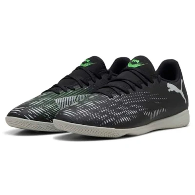Imagen de PUMA Future 8 Play IT, Zapatillas de fútbol Unisex Adulto, Black Silver Fluo Green, 46.5 EU