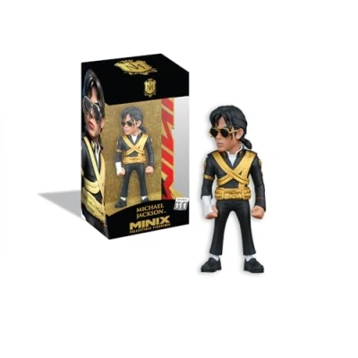 Imagen de BANDAI Minix Figura De colección 12cm Michael Jackson 10K Coleccionables para Exhibición Idea Regalo Juguetes Niños Y Adultos Fans La Música (MN18895)