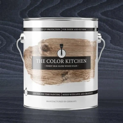 Imagen de A.S. Création tinte para madera premium resistente a la intemperie interiores y exteriores color antracita semibrillante una protección óptima de 2,5l 35 m² capa