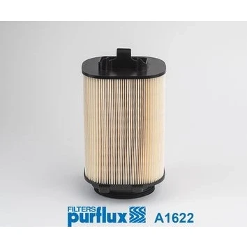 Imagen de PURFLUX A1622 Filtro de aire 255 135 Cartucho filtrante MERCEDES BENZ: Clase C Berlina, GLC SUV, Coupé, INFINITI: Q50 Q60 Coupé