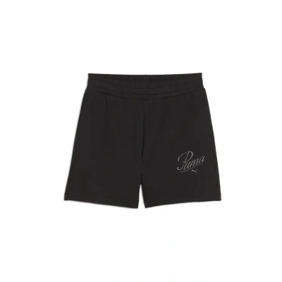 Imagen de Pantalones cortos de cintura alta ESS SCRIPT 5&quot;para mujer