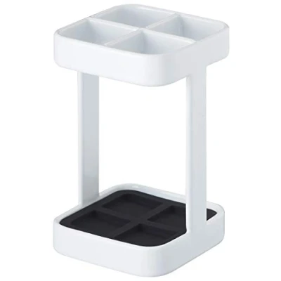Imagen de YAMAZAKI Tower Soporte para Cepillo de Dientes, Acero, Blanco, Talla única