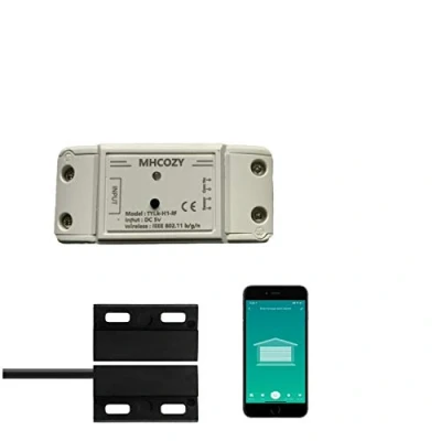 Imagen de MHCOZY WiFi Abridor de Puerta Garaje Inteligente,Control la Aplicación Smart Life Tuya, Control por Voz, Compatible con Alexa y Google Home, No Requiere Hub