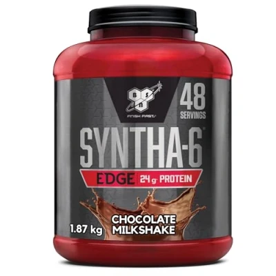 Imagen de BSN Nutrition Batido de Proteínas Suero Syntha 6 Edge Bajo en Carbohidratos y Azúcar con Aislado Proteína BCAAs, Suplemento para Ganancia Muscular, Chocolate, 1,87kg