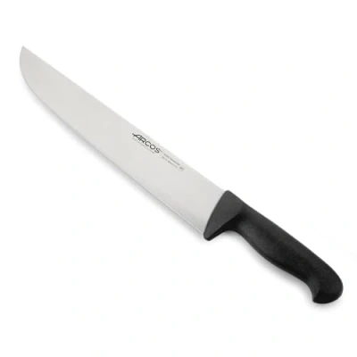 Imagen de Arcos Serie 2900 Cuchillo Carnicero Hoja de Acero Inoxidable NITRUM 300 mm Mango inyectado en Polipropileno Color negro