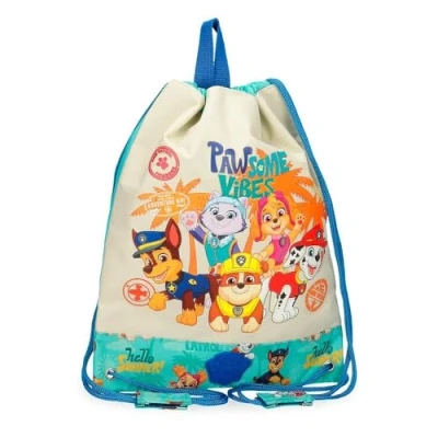 Imagen de Patrulla Canina Paw Patrol Pawsome Vibes Bolsa de Merienda Azul 27x34 cms Poliéster L