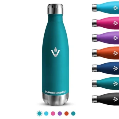 Imagen de Botella Agua Acero Inoxidable, 750ml Termica, de sin BPA, Reutilizable, A Prueba Fugas, Doble Aislamiento al Vacío, para Escuela, Gym, Oficina, Outdoor