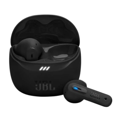 Imagen de JBL Tune Flex 2, Auriculares inalámbricos Bluetooth y cancelación de Ruido. Autonomía hasta 48 hrs, IP54 Resistentes al Agua Polvo, conexión multipunto, diseño ergonómico Abierto, Negro