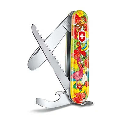 Imagen de Victorinox, My First Navaja Multiuso Suiza, Cuchillo bolsillo, Regalo, 9 Funciones, Hoja grande with rounded tip, Abrelatas