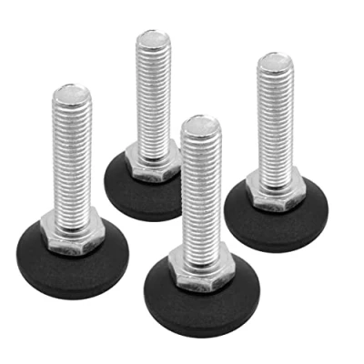 Imagen de Design61 4 tornillos de ajuste 38 mm diámetro con tornillo galvanizado M12 x 50 (pie giratorio)