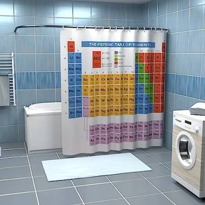 Imagen de Stern &amp; Schatz Cortina de Ducha, diseño Sistema periódico