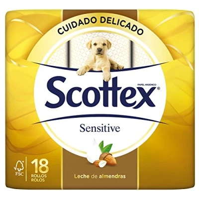 Imagen de Scottex Sensitive Papel Higiénico 18 Rollos