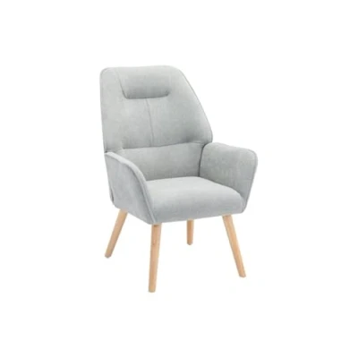 Imagen de Vente unique Sillón de Tela Gris OSIMO