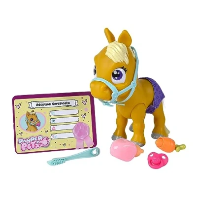 Imagen de Simba Pamper Petz Potro Mascota con Función de Huella Mágica, Beber y Hacer Pipí, Incluye Peine, Adecuado a Partir 3 Años (105950009)