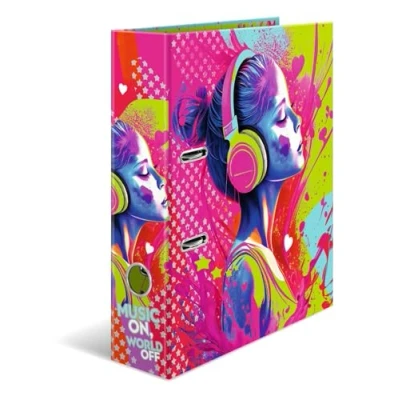 Imagen de HERMA Carpeta A4 con diseño de música, 7 cm ancho, para niños y niñas