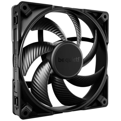 Imagen de be quiet! Silent Wings Pro 4 ventilador PWM de 140 mm, aspas optimizadas, rendimiento excepcionalmente alto, interruptor velocidad para máxima, negro, BL099