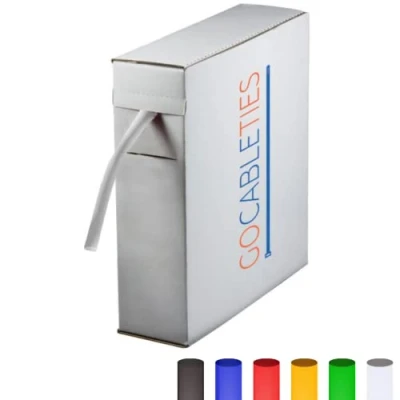 Imagen de Gocableties Mini carrete termoretractil transparente 2,4 mm x 11 m Contracción 2:1 Tubo impermeable para aislamiento de cables, marcado, agrupación cables y reparaciones