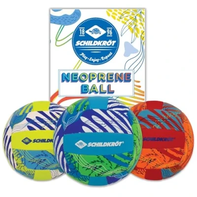 Imagen de Schildkröt Balón de Voleibol Playa Neopreno, Tamaño 5, Ø 21 cm, Superficie Textil Antideslizante, Resistente al Agua Salada