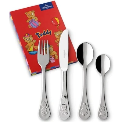 Imagen de Villeroy &amp; boch teddy cubertería infantil, 4 piezas, acero inoxidable