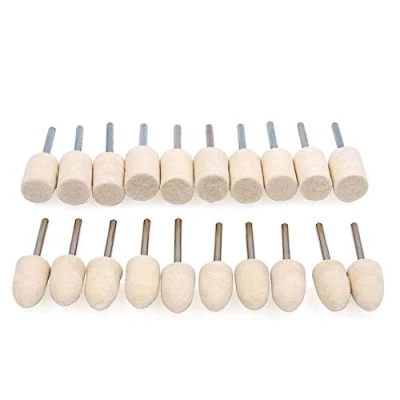 Imagen de 10 piezas Accesorios Rueda de Pulido herramientas Lana Fieltro Superficie metal Brocas para rotativas