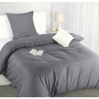 Imagen de Utopia Bedding Funda Nordica Cama 90 Microfibra Juego de Edredon 135x200 cm y 1 Almohada 80x80 (Gris)