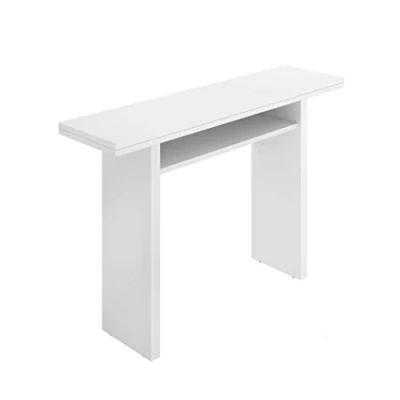 Imagen de DEKIT GRUPO RIMOBEL TALY Mesa Consola Extensible Comedor Cocina, Melamina, Blanco, 77 75x111x33 66 cm