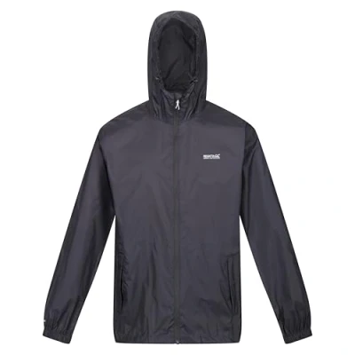 Imagen de Regatta Chaqueta impermeable Pack It III para hombre, ligera y cortavientos, perfecta actividades al aire libre, caminatas, senderismo acampada