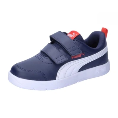 Imagen de PUMA Courtflex V3 V PS, Sneaker, Navy White Red, 32.5 EU