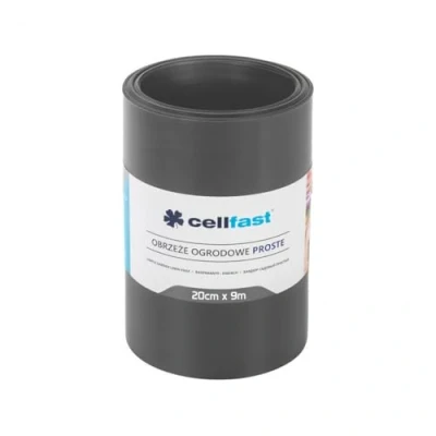 Imagen de Cellfast Borde de césped, Valla jardín Ondulada, siega, empalizada jardín, Barrera raíces, Grafito plastico (20cm x 9m)
