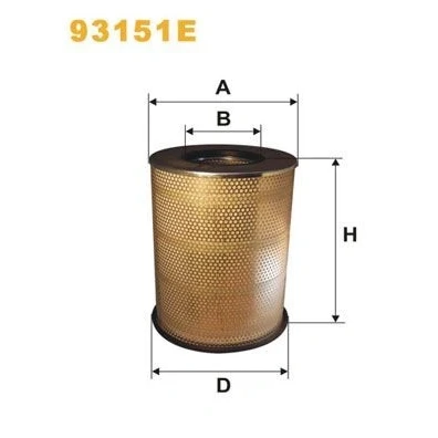 Imagen de WIX FILTERS 93151E Filtro de aire 410 304 Cartucho filtrante VOLVO: FM