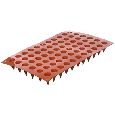 Imagen de silikomart SF131 Cono Molde de Silicona Ø18 H 30 MM, Rouge Brique, 2.9 x 17.5 28.1 cm
