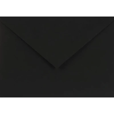 Imagen de Netuno 25x sobres de colores negros DIN C6 114x162mm 115g Sirio Color Nero solapa engomada puntiaguda sin ventana para invitaciones tarjetas boda cartas dinero bricolaje fiestas empresas impresoras