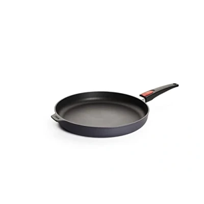 Imagen de Woll Diamond Lite Sartén Plana (32 cm de diámetro, 5 Alto, con Mango extraíble, vitrocerámica, Gas, eléctrica, halógena, no inducción, Aluminio Fundido, Apta para Horno, Antracita