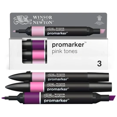 Imagen de Winsor &amp; Newton Promarker, Set de 3 Tonos Rosas