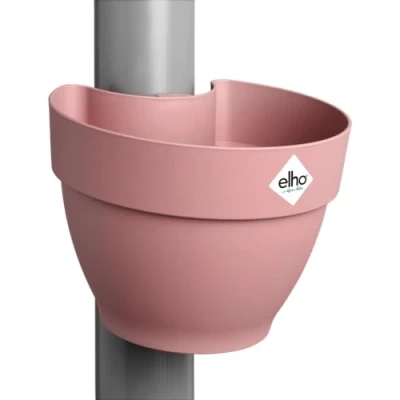 Imagen de Elho Vibia Campana Drainpipe Clicker 40 Macetero por Exterior Ø 21.6 x H 16.3 cm Rosado/Dusty Pink