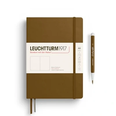Imagen de Libreta Leuchtturm 1917 M A5 Tapa Dura Liso Spice Brown