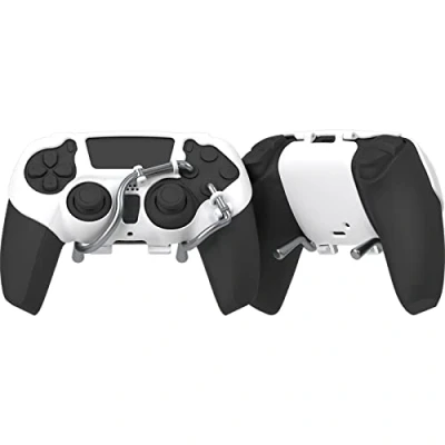 Imagen de EXknight Leverback FPS Mecánico Paletas, Botones Traseros Paletas para Juegos Mando PS5 (Blanco)